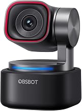 OBSBOT Tiny 3 AI-Powered Spatial Audio 4K Webcam, AI Tracking PTZ Camera