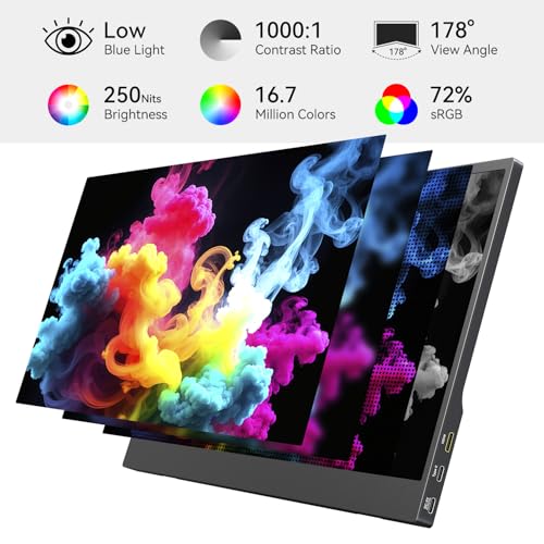 15.6 Inch Portable Monitor FHD 1080P IPS Display wit | Computer Access - Image 3
