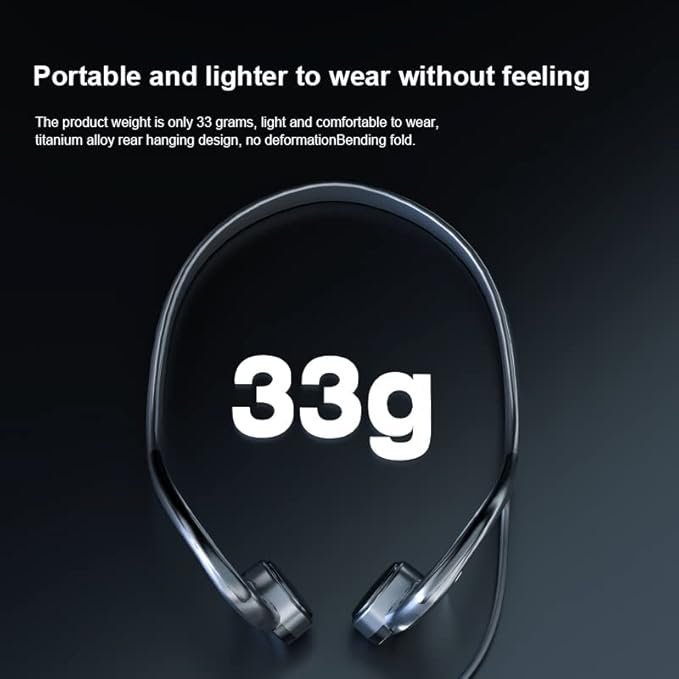 3.5mm Wired Bone Conduction Headphones with Mic, Open Ear Sports Bone Conduction Earbuds, IPX4 Sweatproof Earphones for Ideal for Office, Outdoor & Home and Running Cycling Workouts