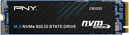 PNY CS1031 500GB PCIe Gen3 x4 NVMe M.2 2280 Internal SSD