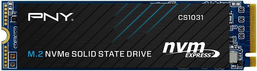 PNY CS1031 500GB PCIe Gen3 x4 NVMe M.2 2280 Internal SSD