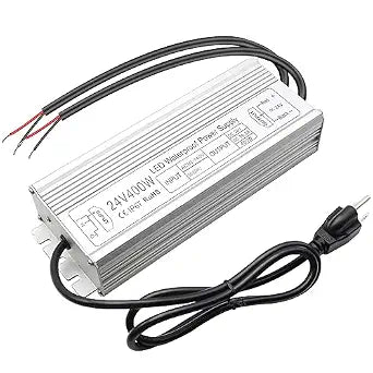 inShareplus 24V 400W LED Power Supply, IP67 Rainproof Waterproof Outdoor Driver,AC 90-140V to DC 24V Low Voltage Transformer, Adapter Converter for LED Light, Computer Project, Outdoor Use