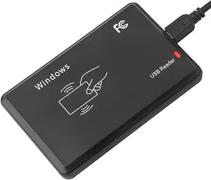 Ossiygar® Countertop 125kHz USB RFID Contactless Tap-to-Read ID Card Reader, Scanner for EM4100/TK4100, Reader Only, Default 10-Digit Data Output, Works with Windows, Mac, Linux, Android 7+ OS