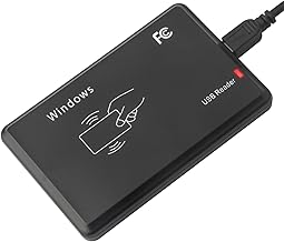 Countertop 125kHz USB RFID Contactless Tap-to-Read ID Card Reader, Scanner for EM4100/TK4100, Reader Only, Default 10-Digit Data Output, Works with Windows, Mac, Linux, Android 7+ OS - Image 1