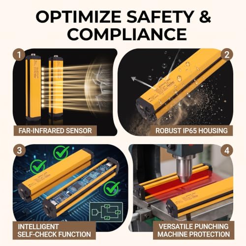 Safety Light Curtains BEM0620-30NB 20mm Beam Spacing 6 Beams