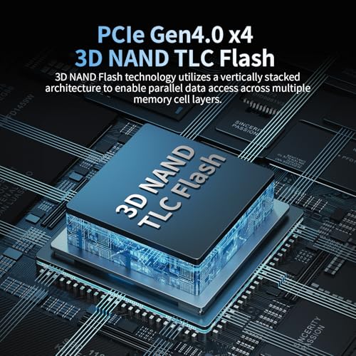 Ediloca 2TB SSD NVMe M.2 2280 PCIe Gen4 x4 Internal Solid State Drive, 2TB NVME SSD Read Speed up to 7400MB/s, Dynamic SLC Cache, Compatible with PS5, Gaming PC, and Laptop(EN870)