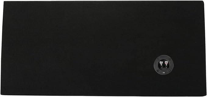 MTX Audio Dual Subwoofer Vented Enclosure with High Resolution Feature, Aviation Carpet and Floor Standing Mounting Type for Vehicle, Black