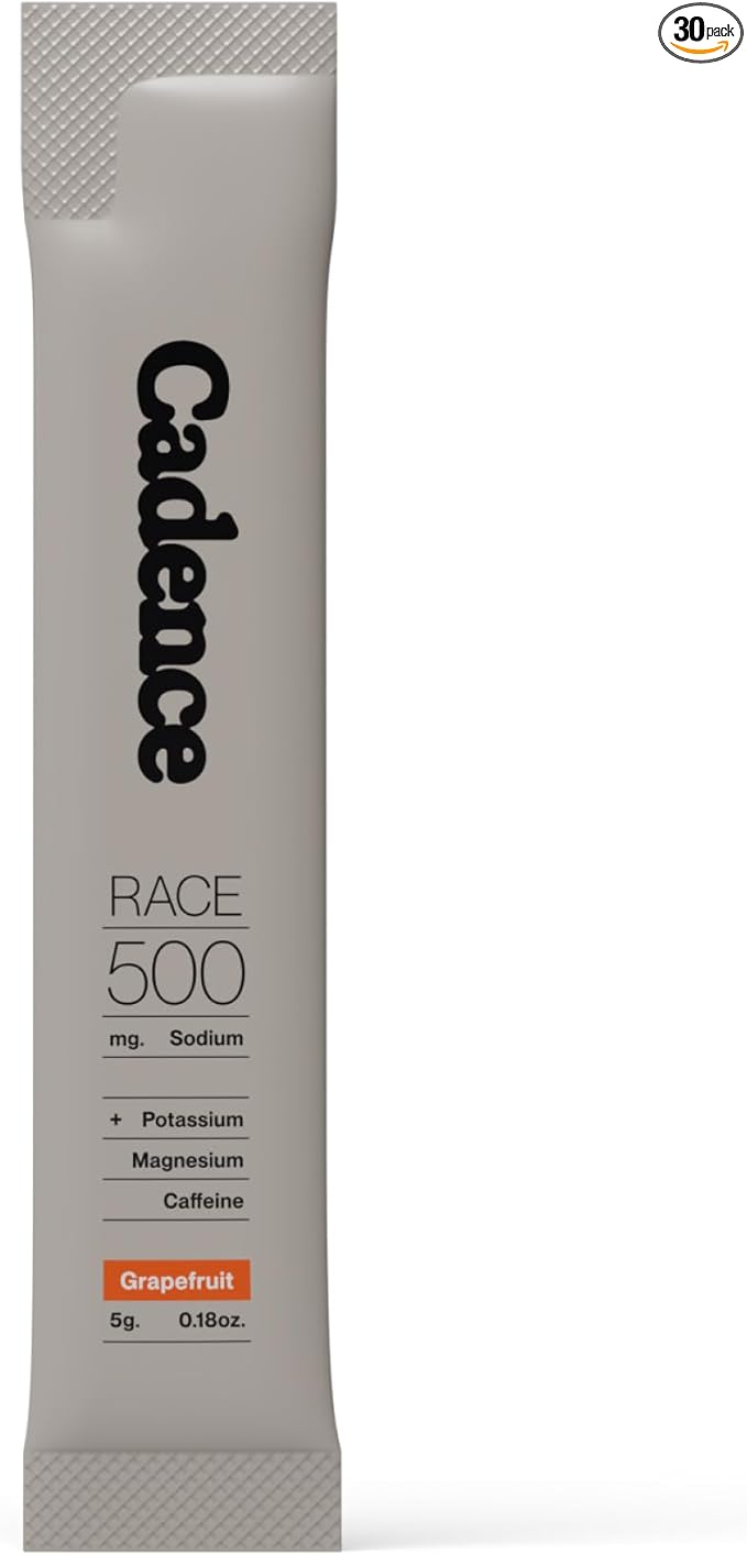 Cadence Sachets Race Energy Grapefruit - Carton (5g x 30) | Science-Backed Hydration | Zero Caffeine | Vegan, Keto & Paleo Friendly | Sodium, Potassium & Magnesium for Performance & Recovery