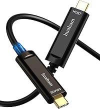 USB C Fiber Optic Cable 164FT, 10Gbps USB 3.2 Gen2 Cable with Germany SiliconLine Chip, Ultra Slim & Long Distance for Logitech 4K Camera,VR/AR,Video Conference,Industrial System - Image 1