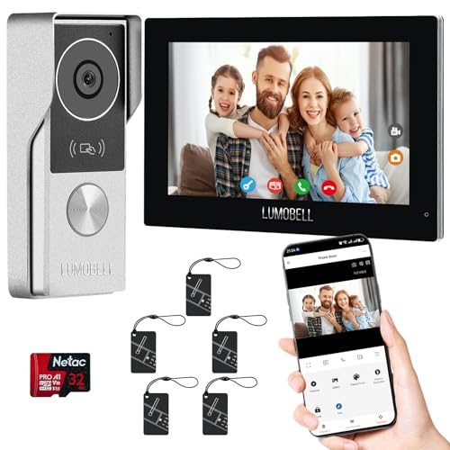Wired Video Doorbell Intercom System with 7-Inch Monitor - Image 2