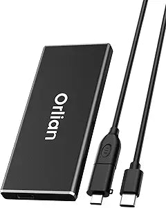 Orlian 250GB External Portable SSD Solid State Drive USB 3.1 Gen 2 Up to 500MB/s High-Speed Solid State Drive for Phone, Windows, Android, PC and More