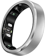 RingConn Gen 3 Smart Ring - Vascular Trends(Size 9, Brushed Silver) - Image 1