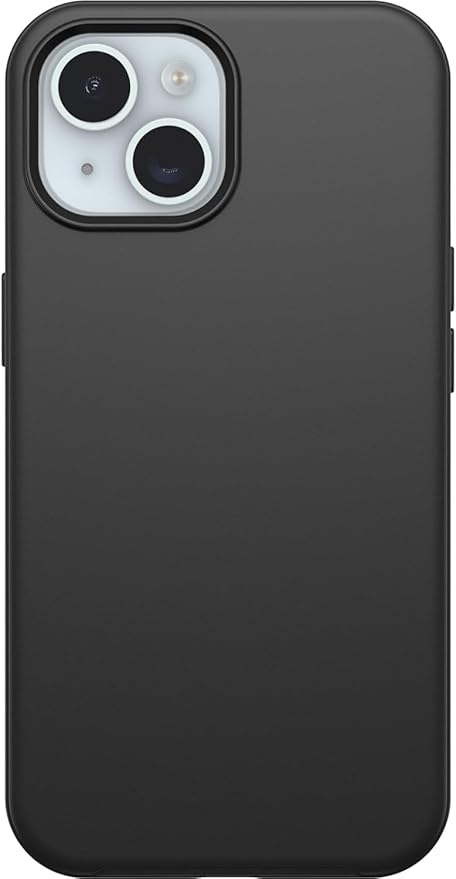 OtterBox iPhone 16e, iPhone 15, iPhone 14, & iPhone 13 (Only) - Symmetry Series Case - Black - Ultra-Sleek - Wireless Charging Compatible - Raised Edges Protect Camera & Screen