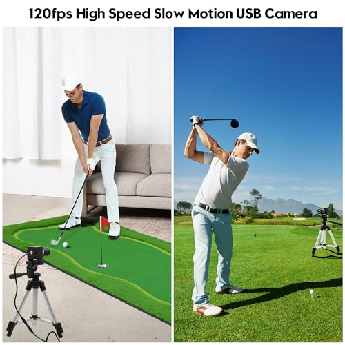 4K Webcam 1080P@120fps USB Steaming Camera with 3.6-10mm Varifocal Manual Lens,12Megapixel UVC Free Driver Compatible Computer, Plug and Play for Conferencing 3D Printer Industrial Security