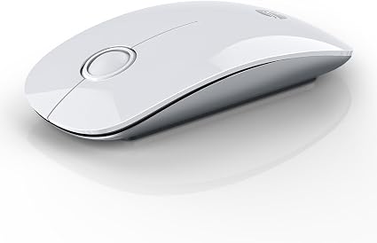 RAPIQUE Bluetooth Wireless Mouse, BT5.1＆ 2.4G Slim Dual Mode, White - Image 4