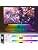 KANTUTOE Under Monitor Light Bar, App and Remote Control Gaming Ambient Lights,Music Sync Color Changing, 16 Million Colors, Timing, USB Powered RGB Light Bar for Monitor/TV/PC Back (2pcs)