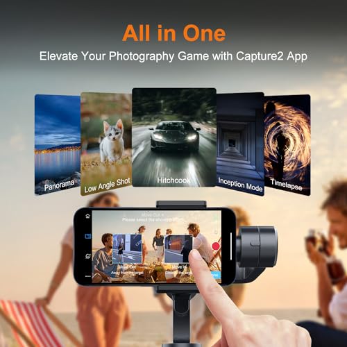Gimbal Stabilizer for iPhone, Phone Gimbal w/Focus Wheel Face Tracking for 16 15 Pro Max Android 3-Axis Phone Stabilizer for Video Recording Vlog - Image 6