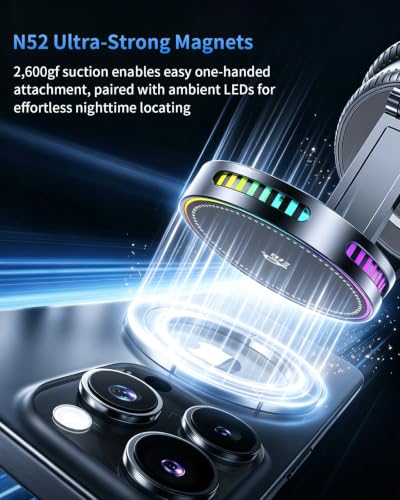 25W MagSafe Car Mount Charger, Qi2.2 Fast Charging Magnetic Phone Holder - Image 5