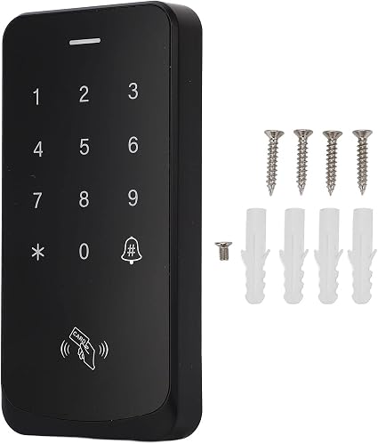 Keyless Door Lock Access Control Keypad IP67 Digital Card Reader Entry Door Lock with Blue Backlight for Home