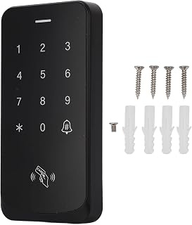 Keyless Door Lock Access Control Keypad IP67 Digital Card Reader Entry Door Lock with Blue Backlight for Home