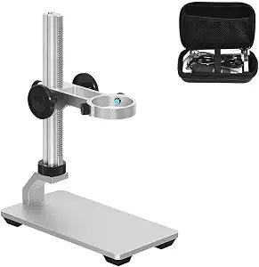 Universal Microscope Stand Pro, Stable Professional Aluminum Alloy Scope Base Holder Support Bracket for Max Diameter 1.4" USB Digital Wireless WiFi Microscope Endoscope Magnifier Camera