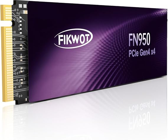 Fikwot FN950 500GB NVMe SSD PCIe Gen4x4 M.2 2280,Read Up to 5000MB/s, Configure SLC Cache, Internal Solid State Drive for PS5 Laptop Desktop