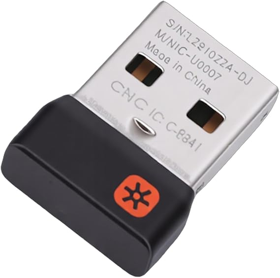 USB Dongle Receiver Wireless 2.4 GHz USB Receiver for MK235 MK245 MK270 MK275 MK295 MK315 MK345 - Universal Compatibility, Dual Computer Connectivity, Compact