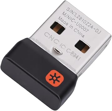 USB Dongle Receiver Wireless 2.4 GHz USB Receiver for MK235 MK245 MK270 MK275 MK295 MK315 MK345 - Universal Compatibility, Dual Computer Connectivity, Compact