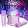Mini Karaoke Machine for Kids, Birthday Party Gifts Toys for Girls Ages 4 5 6 7 8 9 10 11 12+ Years Old, Karaoke Microphone with 2 Wireless Microphones, Portable Bluetooth Speaker with Disco LED Light