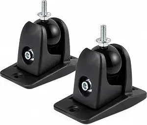 Jumbl Speaker Wall Mount Brackets, 1/4-20 Thread, 2 Pack, Black