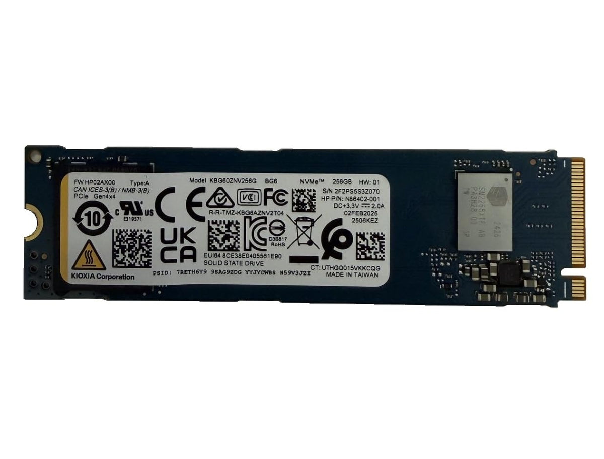 KIOXIA SSD 256GB BG6 NVMe PCIe Gen4 x4 M.2 2280 KBG60ZNV256G Solid State Drive