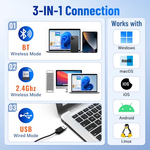 Tera Barcode Scanner Wireless Portable: 1D 2D QR Reader with Back Clip 0013