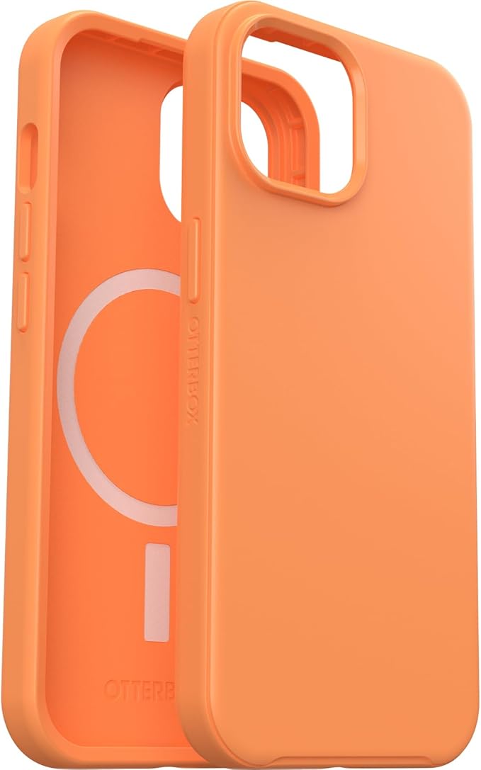 OtterBox iPhone 16e, 15, 14, & 13 Symmetry Series Case - Green Juice (Green), Snaps to MagSafe, Ultra-Sleek, Raised Edges Protect Camera & Screen