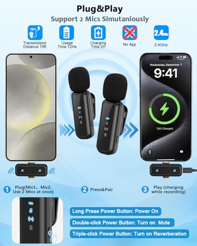 Vlogging Kit for iPhone/Android, 63”Auto Face Tracki | Phone Accessori - Image 4