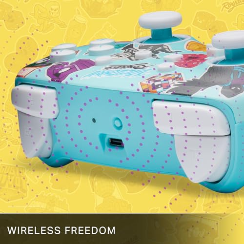 PowerA Enhanced Wireless Controller for Nintendo Switch/Switch 2 / Switch Lite/OLED Model - Fortnite Sticker Mania - Gamepad, game controller, Officially Licensed