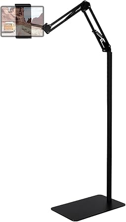Tablet Floor Stand, Raised Bed Phone Stand Angle Height Adjustable Stand