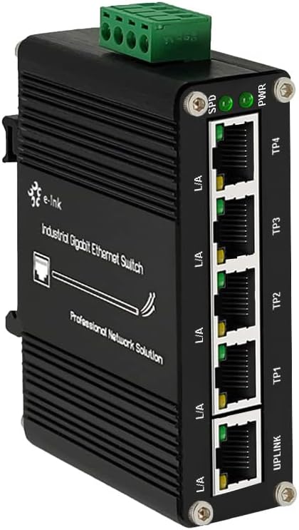 4X1000M RJ45-1XRJ45 Uplink Industrial Ethernet Switch