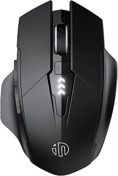 INPHIC Upgraded Silent Rechargeable Wireless Mouse, 12800 DPI Gaming Mouse