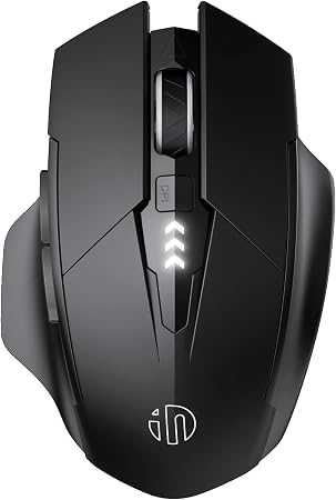 INPHIC Upgraded Silent Rechargeable Wireless Mouse, 12800 DPI Gaming Mouse