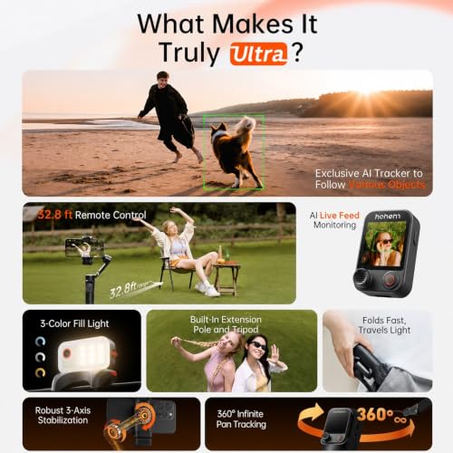 hohem iSteady V3 Ultra Gimbal Stabilizer for iPhone | Phone Accessorie - Image 3
