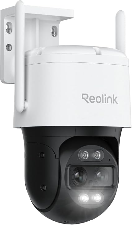 REOLINK 4K 8MP Dual-Lens PTZ Wired WiFi Outdoor Security Camera, 2.4/5GHz