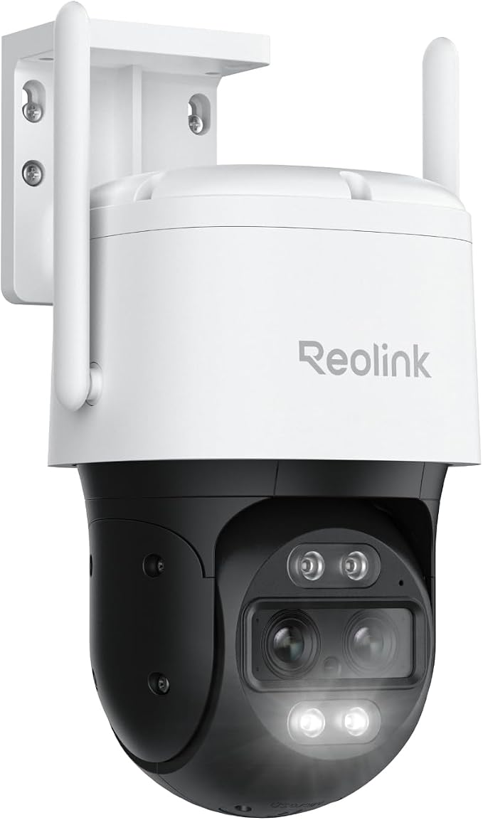 REOLINK 4K 8MP Dual-Lens PTZ Wired WiFi Outdoor Security Camera, 2.4/5GHz