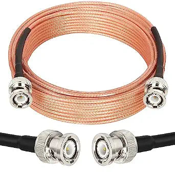 XRDS -RF BNC Cables 35FT, 50 Ohm BNC Male Cable RG316 Antenna Cable for Antenna Scanners Handheld Ham Radios etc.
