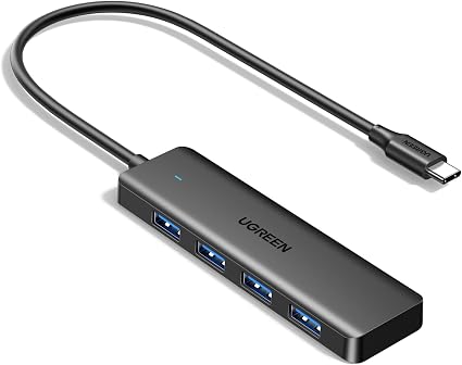 UGREEN USB C Hub, 4 Ports USB A Splitter Ultra-Slim USB Expander, 0.5 ft