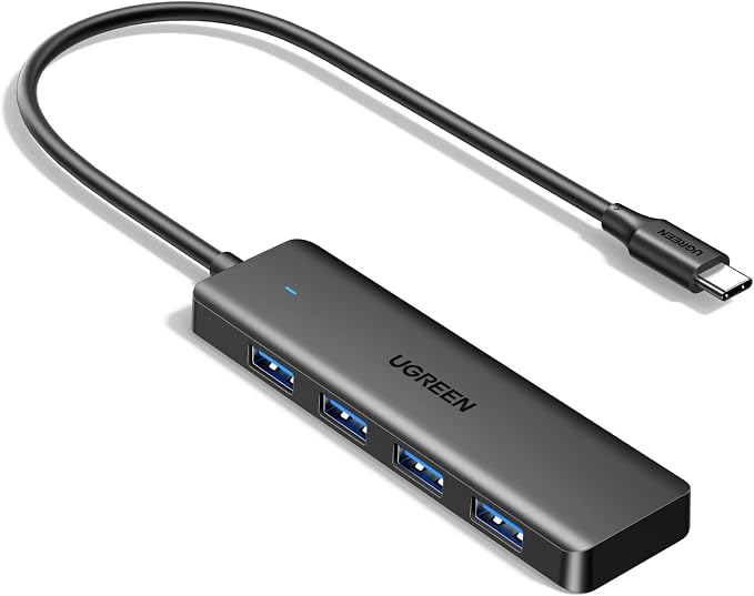 UGREEN USB C Hub, 4 Ports USB A Splitter Ultra-Slim USB Expander, 0.5 ft