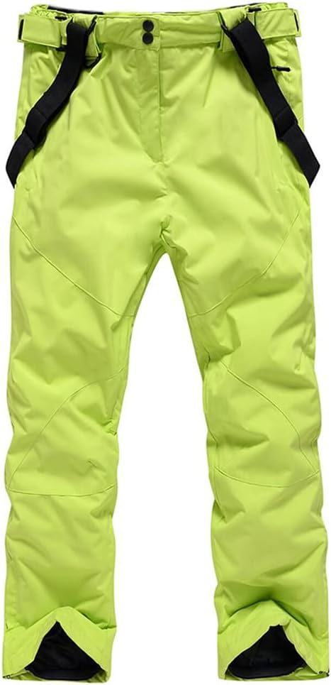YEEFINE Men's Waterproof Snow Ski Pants Insulated Warm Winter Outdoor Snowboard Bibs with Suspenders