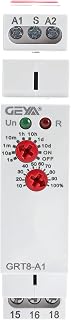 GEYA Delay On Single Function Time Relay 1 Output 16A Electronic Adjustable Power ON Timer Delay Relay Rail Modular(GRT8 A1,AC230V) - Image 1