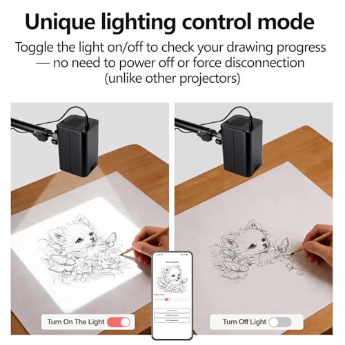 Art Projector for Tracing with Adjustable Stand