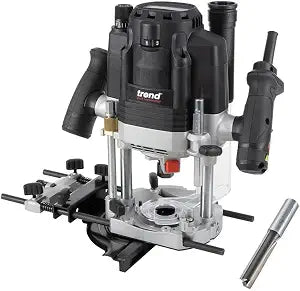 Trend T8 Dual-Mode 3-1/4 HP Plunge Router with 1/2 Inch Collet, Variable Speed, Router Table Compatible with Precision Centering System, Includes 1/2 Inch Straight Bit, U*T8EK/A