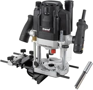 Trend T8 Dual-Mode 3-1/4 HP Plunge Router with 1/2 Inch Collet, Variable Speed, Router Table Compatible with Precision Centering System, Includes 1/2 Inch Straight Bit, U*T8EK/A - Image 1